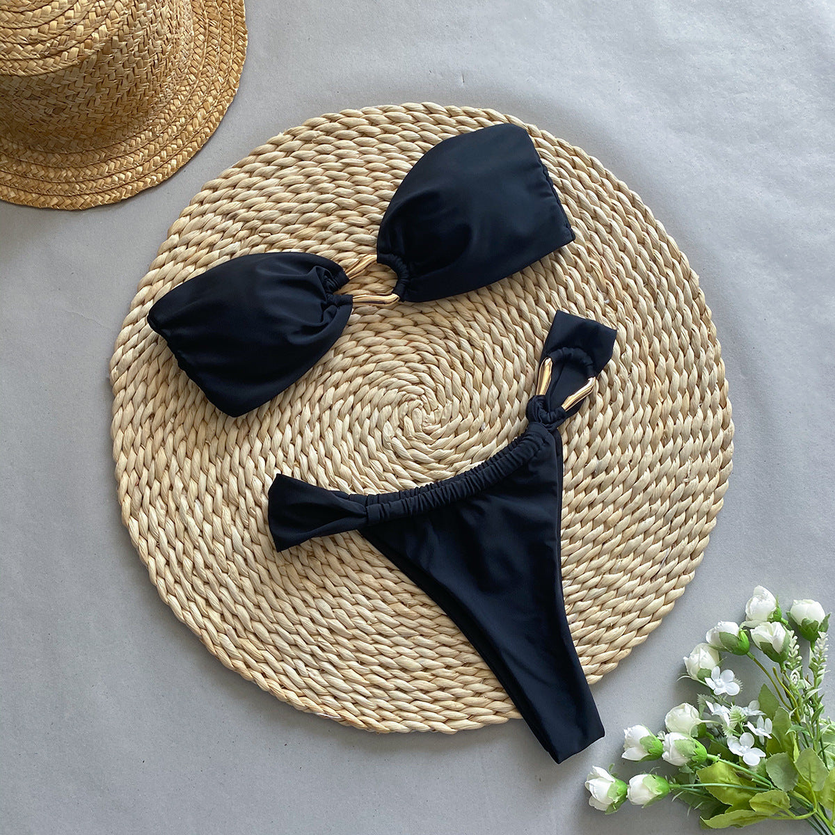 Chic Black Bandeau