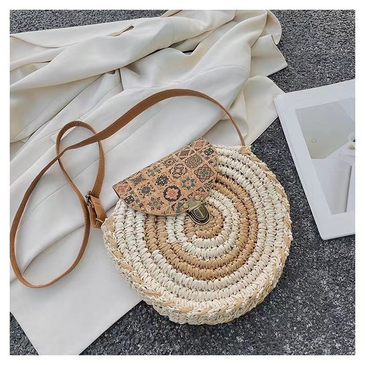 Santorini woven crossbody bag